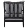 CoasterElevations 903824 Blanchett - Upholstered Bobbin Accent Chair - Gray And Black
