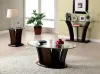 Furniture of America CM4104E-PK Manhattan - End Table - Brown Cherry