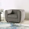 Furniture of America FM61001GY-CH Verdal - Chair - Charcoal Gray