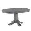 Intercon FR-TA-4260-PEW-C Foundry - Pedestal Table - Brushed Pewter