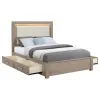 Coaster Fine Furniture 224850KW Kenora - California King LED Storage Bed - Barley Brown