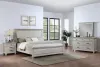 New Classic 00-B3941-34N New Classic 00-B3941-34N Silver Sands - 5/0 Queen 4 Piece Bedroom Set (Bed, Dresser, Mirror, Nightstand) - Gray