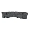 New Classic 27-U2540-3NP Redondo - 3 Piece Manual Sectional (2 Loveseats & Wedge) - Dark Gray