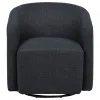 Coaster Fine Furniture 903223 Mossbrook - Fabric Upholstered Swivel Accent Chair - Anthracite