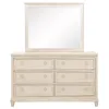 Coaster Fine Furniture 215923M Pembroke - 6-Drawer Bedroom Dresser With Mirror - Washed Oak