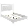 Coaster Fine Furniture 215791Q-S5 Cassia - 5 Piece Queen LED Bedroom Set - White High Gloss