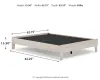 Ashley Furniture EB1864-113 Ashley Furniture EB1864-113 Socalle - Queen Platform Bed - Light Natural