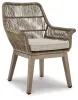 Ashley Furniture P399-601A Beach Front - Arm Chair With Cushion (Set of 2) - Beige