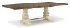 Ashley Furniture D647/55T/55B/01(6)/08/60 Ashley Furniture D647/55T/55B/01(6)/08/60 Bolanburg - 10 Pc. - Dining Table, 6 Side Chairs, Bench, Sever - Brown / Beige