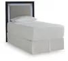 Ashley Furniture PCB1115-53 Ashley Furniture PCB1115-53 Maeling - Twin Upholstered Panel Headboard - Black / Gray