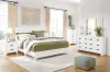 Ashley Furniture B427/31/36/46/82/94/92(2) Binterglen - 7 Pc. - Dresser, Mirror, Chest, California King Panel Bed, 2 Nightstands - White