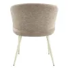 ACME DN07076 Ogin - Arm Chair (Set of 2) - Dark Beige & Natual
