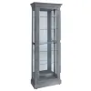 Pulaski Furniture P021792 Pulaski Accents - Side Entry Curio Cabinet - Gray