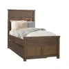 Samuel Lawrence Furniture S918-YBR-K10 Cambridge - Twin Panel Bed with Trundle - Brown