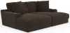 Jackson Furniture Industries 3045/75/76-09 Jackson Furniture Industries 3045/75/76-09 Comfrey - 2 Piece Double Wide Chaise - Chocolate