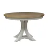 Liberty Furniture 652-DR-PDS Farmhouse Reimagined - Pedestal Table - Antique White / Chestnut Tops