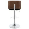 CoasterEssence 130502 Folsom - Upholstered Adjustable Bar Stool - Black And Chrome