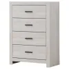 CoasterEveryday 207055 Brantford - 4-Drawer Bedroom Chest - Coastal White