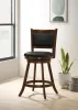 CoasterEssence 101919 Broxton - Upholstered Swivel Counter Chair (Set of 2) - Chestnut
