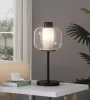Coaster Fine Furniture 920211 Ingrid - Glass Shade Bedside Table Lamp - Black