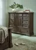 Samuel Lawrence Furniture S958-041 Lawson's Creek - 11-Drawer Gentleman's Chest With Storage Cabinet - Dark Brown