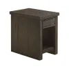 Intercon HR-TA-1624-RCV-C Hearst - Chairside Table - Reclaimed Chevron