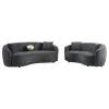 CoasterEveryday 504844-S2 Brookside - 2 Piece Velvet Upholstered Sofa Set - Dark Gray