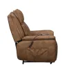New Classic U5854-16P2-BRN Kyra - Auto Glider Recliner With Power Headrest & Footrest - Saddle