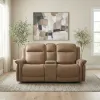 Liberty Furniture 7030TO-23P Liberty Furniture 7030TO-23P Cora - Loveseat With Console P3 & ZG - Aline Toast