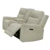 Coaster Fine Furniture 610152P Kennett - Chenille Upholstered Power Reclining Loveseat - Ivory