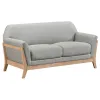 Coaster Fine Furniture 511072 Vaughn - Fabric Upholstered Flared Arm Loveseat - Gray