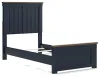 Ashley Furniture B414B2 Ashley Furniture B414B2 Landocken - Twin Panel Bed - Brown / Blue