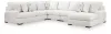 Ashley Furniture PC66906S11 Misty-Lakes - 5-Piece Sectional With RAF Corner Chaise - Chalk