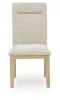 Ashley Furniture PCD852-01 Lasinger - Dining Upholstered Side Chair (Set of 2) - Light Brown