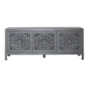 Liberty Furniture 2077-AC6526 Marisol - 3 Door Accent TV Stand - Washed Gray