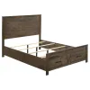 CoasterEveryday 222631KE-S4 Woodmont - 4 Piece Eastern King Platform Bedroom Set - Golden Brown