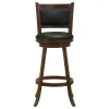 CoasterEssence 101920 Broxton - Upholstered Swivel Bar Chair (Set of 2) - Chestnut