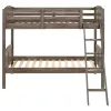 CoasterEveryday 400808 Flynn - Wood Twin Over Twin Bunk Bed - Weathered Brown