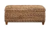 CoasterEssence 500215 Laughton - Hand - Woven Banana Leaf Storage Trunk - Amber