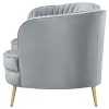 CoasterEssence 506865 Sophia - Upholstered Channel Tufted Loveseat - Gray