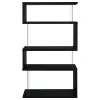 CoasterEveryday 800340 Emelle - 4-Shelf Glass Panel Bookshelf - Black