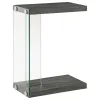 CoasterEveryday 902916 Colby - Engineered Wood C-Shaped Side Table - Weathered Gray