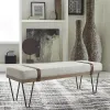 CoasterEssence 910258 Austin - Fabric Upholstered Accent Bench - Beige