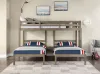 Furniture of America FOA-BK659GY-BED Hortense - Triple Twin Bunk Bed - W. Gray