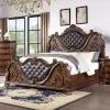 Furniture of America CM7478CH-Q-BED Esparanza - Queen Bed - Brown Cherry