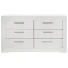 Coaster Fine Furniture 224943 Ives - 6-Drawer Dresser Cabinet - White High Gloss