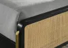 Coaster Fine Furniture 224330KW Arini - Rattan California King Panel Bed - Black And Natural