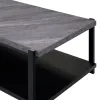 New Classic T4138-3P-DGY Linea - 3 Piece Occasional Set (1 Coffee & 2 End Tables) - Dark Gray