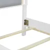 Liberty Furniture 781-YBR-TUB Liberty Furniture 781-YBR-TUB Reflections - Twin Upholstered Bed - Pearl White & Rhinestone
