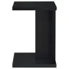 Coaster Fine Furniture 930276 Clower - Engineered Wood C-Shaped Sofa Side Table - Black